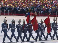 委内瑞拉军队代表队接受检阅