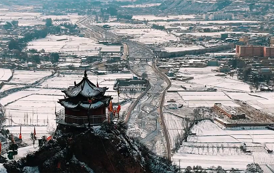 甘肅天水市武山縣：雪后初霽 銀裝素裹