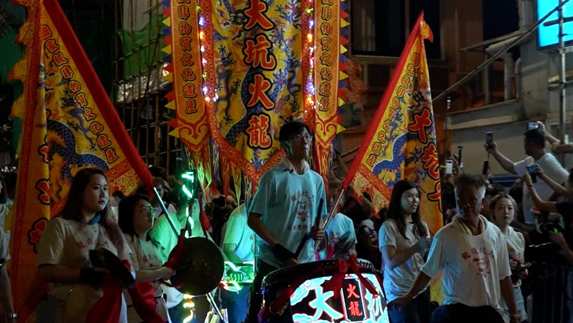 鑼鼓喧天 “火龍”翻飛——香港“大坑舞火龍”一連三日上演