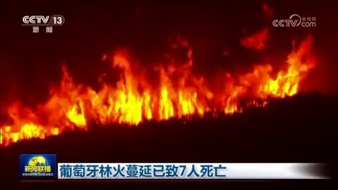 葡萄牙林火蔓延已致7人死亡