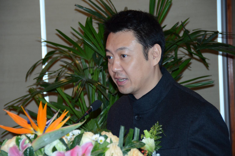 央视著名主持人杨柳主持发布会.